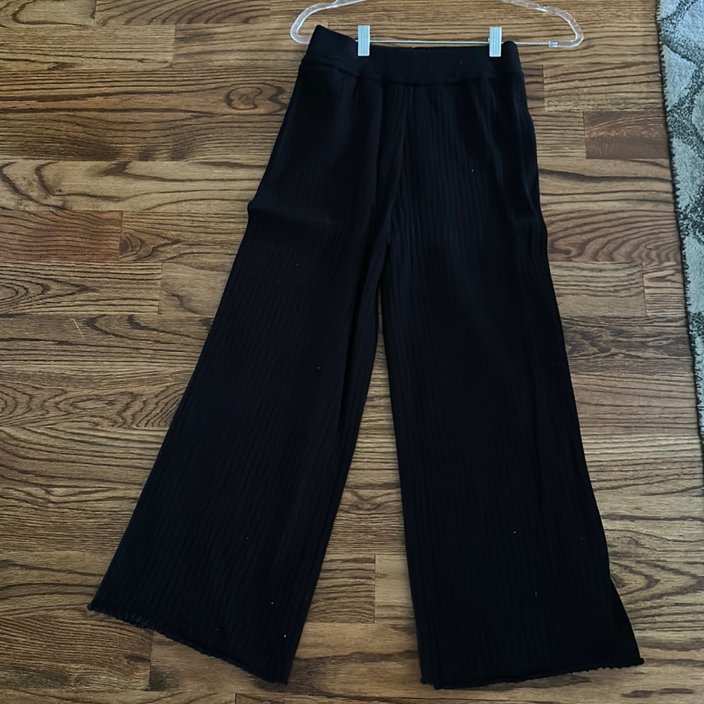 English factory wide leg knit pants